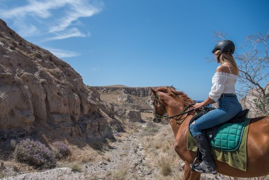 Santorini: Horse Riding Trip to Black Sandy Beach - The Horse Setup and Choosing Comfort Over Style