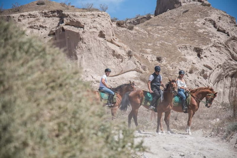 Santorini: Horse Riding Trip to Black Sandy Beach - Vlichada Fields and Panoramic Views From Horseback