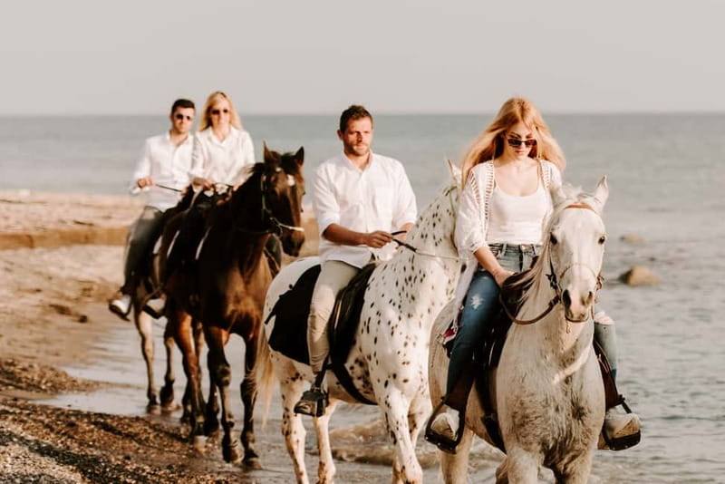 Santorini: Horseback Riding on the Black Sandy Eros Beach - Sea-Water Wades: When You Can Step In With Your Horse