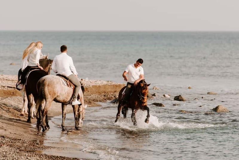Santorini: Horseback Riding on the Black Sandy Eros Beach - $117 Value Check: What You Pay For and What You Get Back
