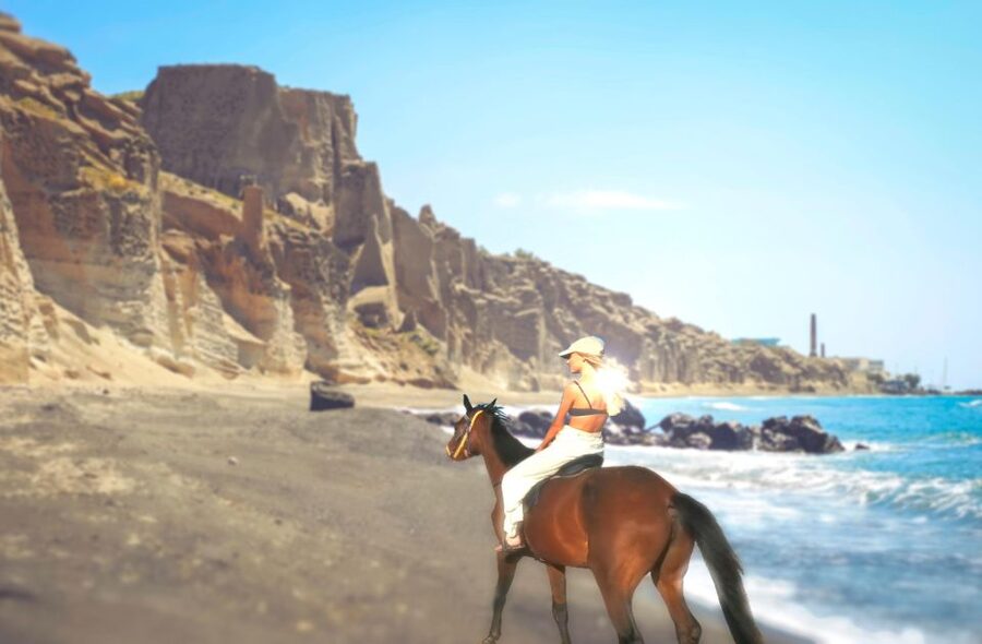 Santorini: Horseback Riding Tour on the Beach - Where the Santorini beach ride starts, and why Akrotiri matters