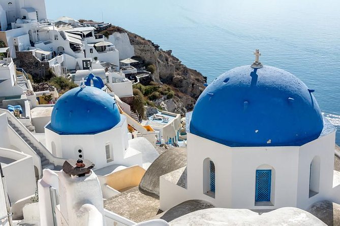 Santorini in 5 hours: Oia, Traditional Villages & Black Beach - Stop 1, Firostefani: Blue Domes and Caldera Views in 15 Minutes