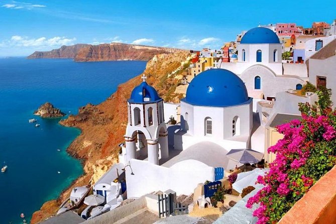Santorini Island Private Custom Tour in Half or Full Day - Imerovigli viewpoint time, plus the calm between the famous hits