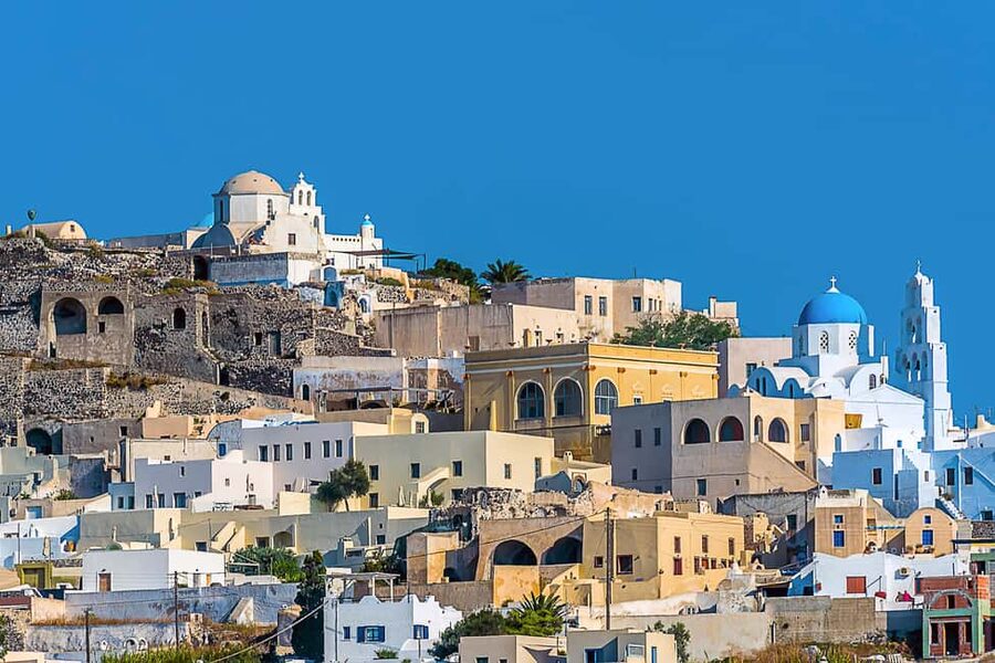 Santorini Island Tour for Cruise Travelers - Small Group - Fira first: orientation on foot and caldera viewpoints in the opening act