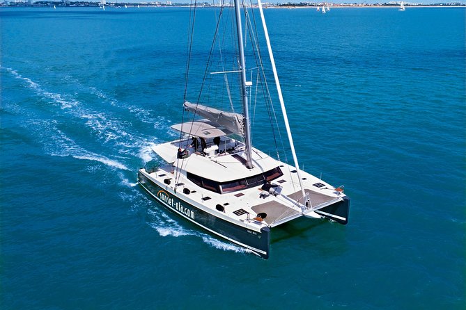 Santorini Luxury Catamaran Day Cruise with BBQ,drinks,transfer - Volcano views and Palea Kameni: seeing the caldera from the right angle