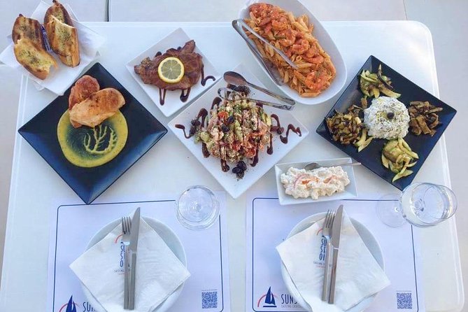 Santorini Luxury Catamaran Day Cruise with BBQ,drinks,transfer - White Beach and Red Beach: snorkeling where the color actually shows