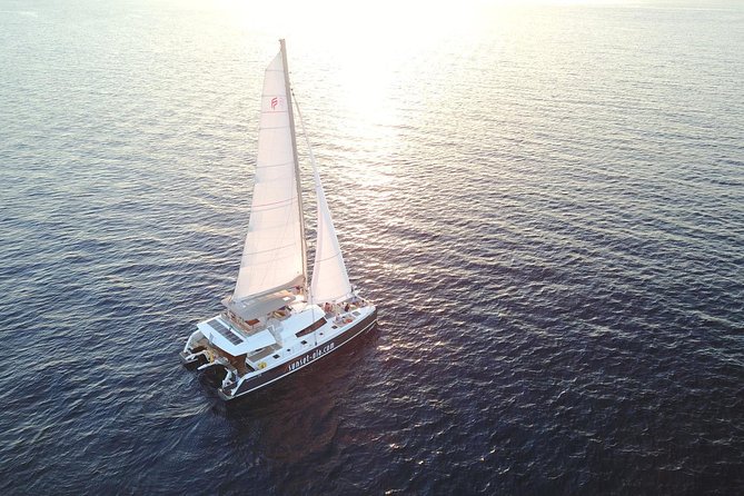 Santorini Luxury Catamaran Sunset Cruise with BBQ, Drink and Transfer - Ammoudi Pickup and Getting to the Boat Without Stress
