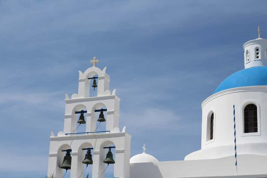 Santorini: Private 3-Hour Highlights Guided Tour with Pickup - Firostefani (about 30 minutes): Three Bells of Fira without the chaos
