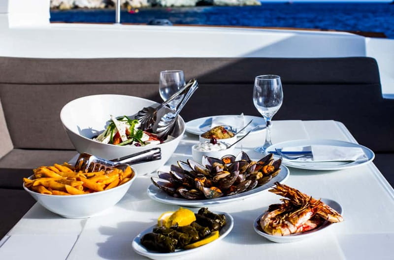Santorini: Private Catamaran Cruise with BBQ Meal and Drinks - Who should book this cruise, and who might pass