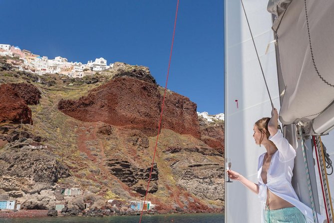 Santorini Private Catamaran Cruise with BBQ, Open Bar & Transfers - Who this Santorini catamaran cruise is best for