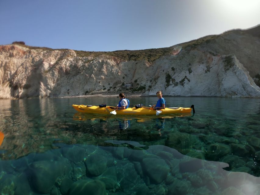 Santorini: Sea Caves Kayak Trip with Snorkeling and Picnic - Kayaking lessons in real conditions, not a classroom