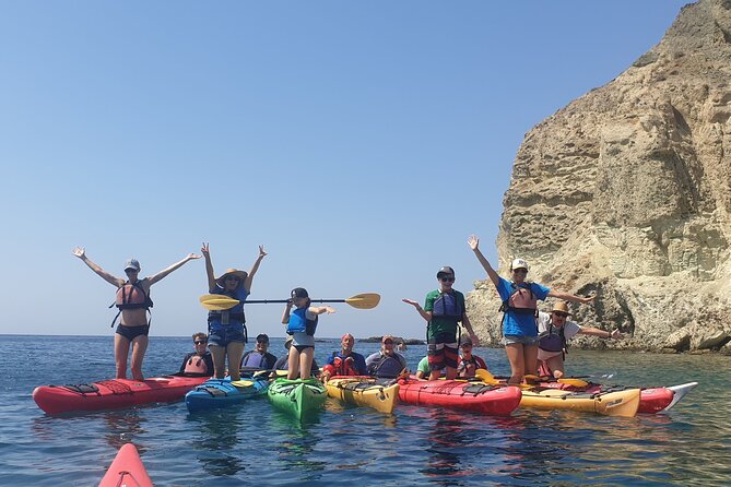 Santorini Sea Kayak - South Discovery, Small Group incl. Sea Caves and picnic - Small-group guide attention, pairing rules, and real safety