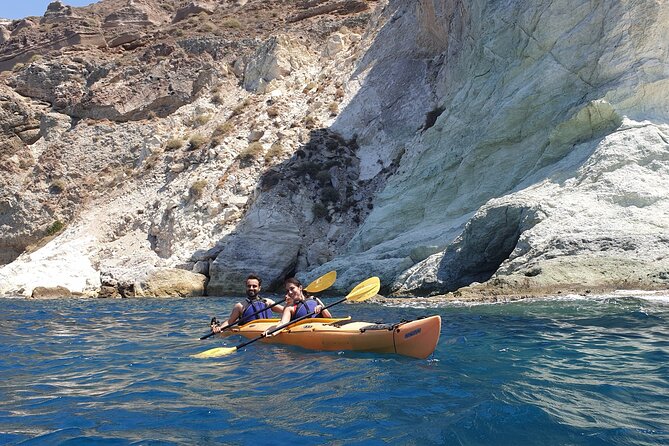 Santorini Sea Kayak - South Discovery, Small Group incl. Sea Caves and picnic - Stop-by-stop: Red Beach, White Beach, Kambia, and the Akrotiri coast