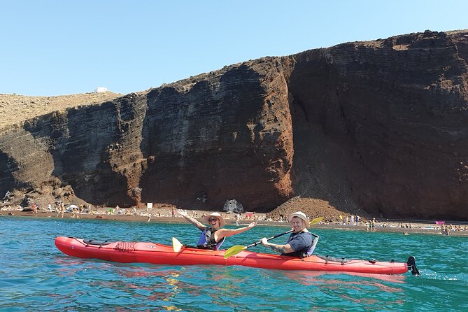 Santorini Sea Kayak - South Discovery, Small Group incl. Sea Caves and picnic - Guide style and small-group vibes, from Elliot to Nolan to Penelope