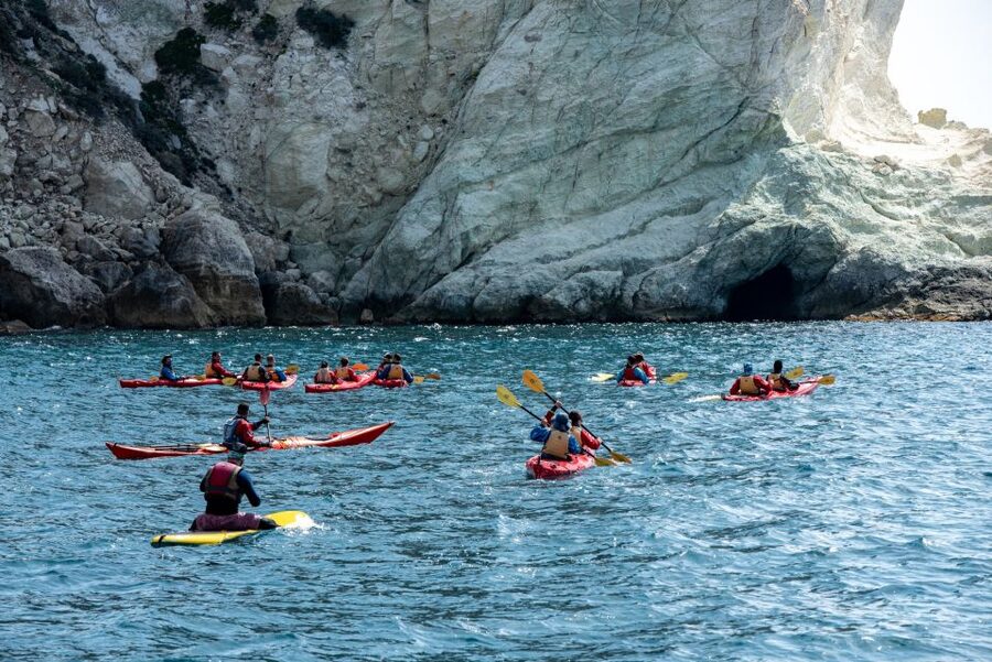 Santorini: Sea Kayaking with Light Lunch - Snorkel and swim time: what to plan for
