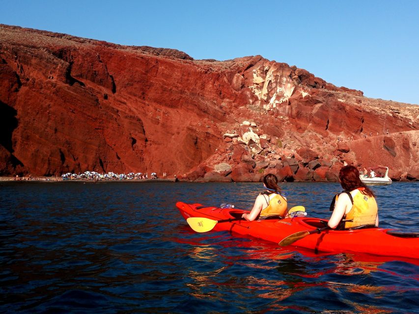 Santorini: Sea Kayaking with Light Lunch - Guide energy, group size, and what you should look for