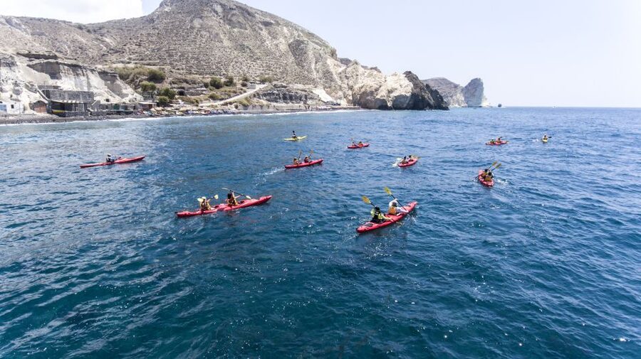 Santorini: Sea Kayaking with Light Lunch - Wind, conditions, and schedule changes you might see