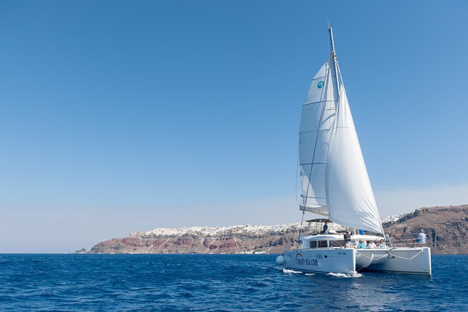 Santorini Small-Group Catamaran Sailing Trip(BBQ,drinks, transfer) - Value check: is $157.28 a good deal for Santorini?