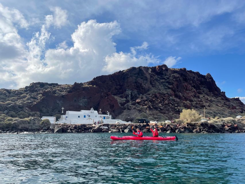 Santorini: South Sea Kayaking Tour with Sea Caves and Picnic - Getting Photos Without Babysitting Your Phone