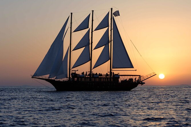 Santorini Sunset Dinner Cruise Including Nea Kameni Visit - Palea Kameni: Second Stop, Second Chance to Swim