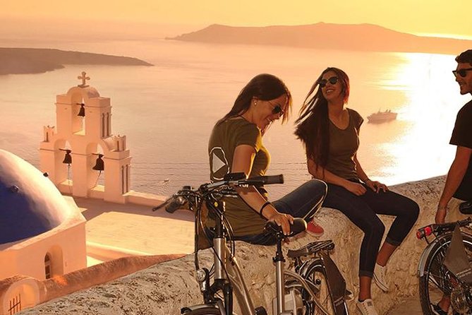 Santorini Tour on Electric Bikes & Scooters - Back through vineyards and Emporio windmills, then home to Perissa