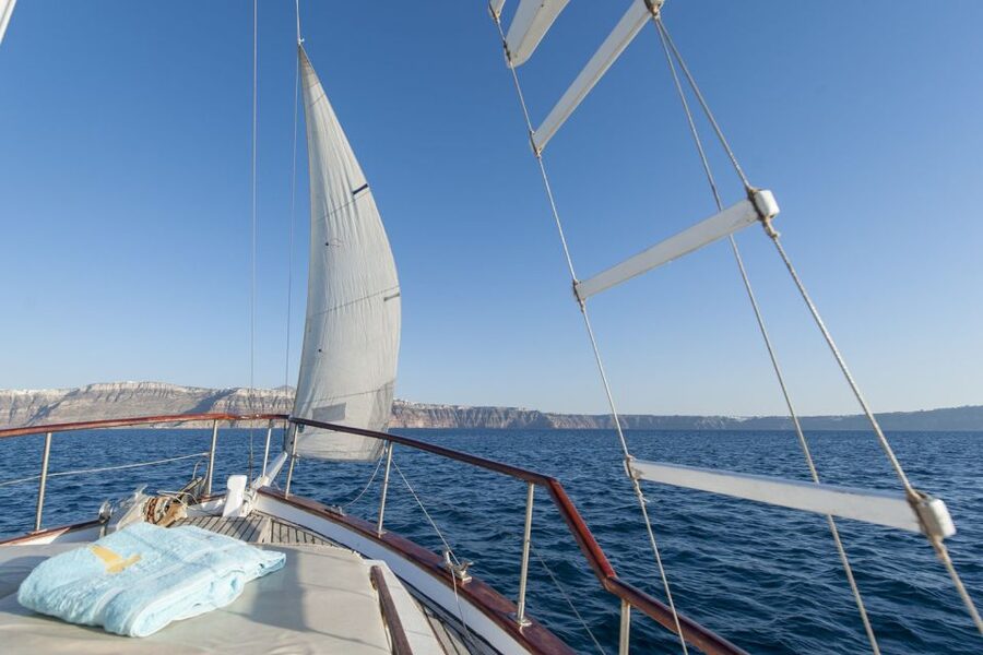 Santorini: Traditional Wooden Boat Tour with Meal and Wine - Thirassia Island: Fishermen Views and a Second Snorkel Chance