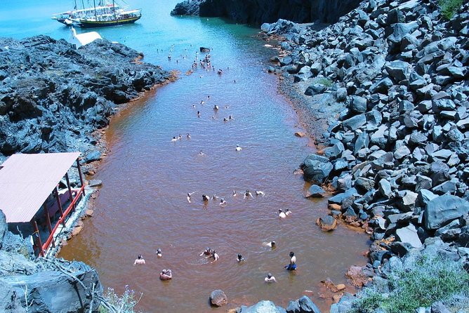 Santorini Volcanic Islands Cruise: Volcano, Hot Springs and Thirassia - Palea Kameni Hot Springs Swim: Short, Warm, and On Your Own Time