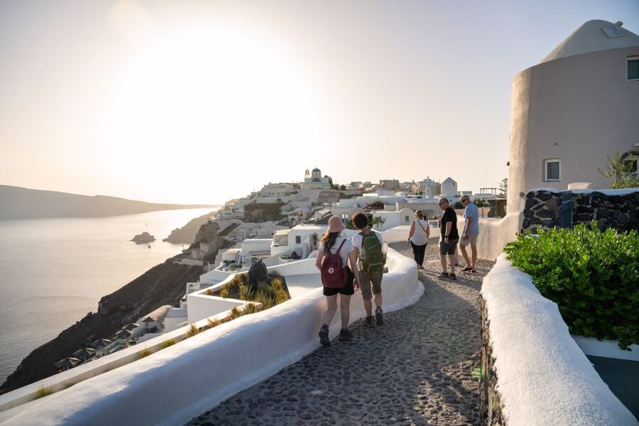 Santorini: Volcanic Islands Cruise with Hot Springs Visit - Palea Kameni Hot Springs: Warm Water, Slimy Spots, and Staining