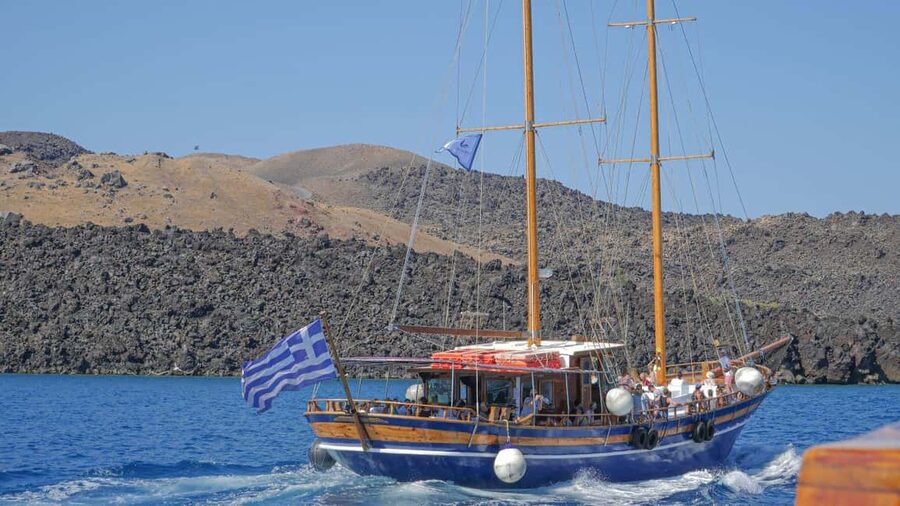 Santorini Volcano, Hot Springs Adventure - Palea Kameni hot springs: the swim stop, pace, and water expectations