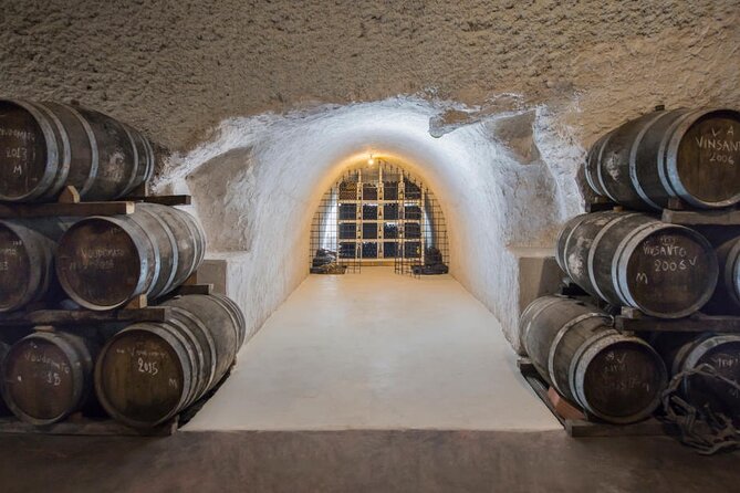Santorini: Wine Tour with Sunset in Oia - Stop 2: Santorini Wine Museum in Mesa Gonia, the underground highlight