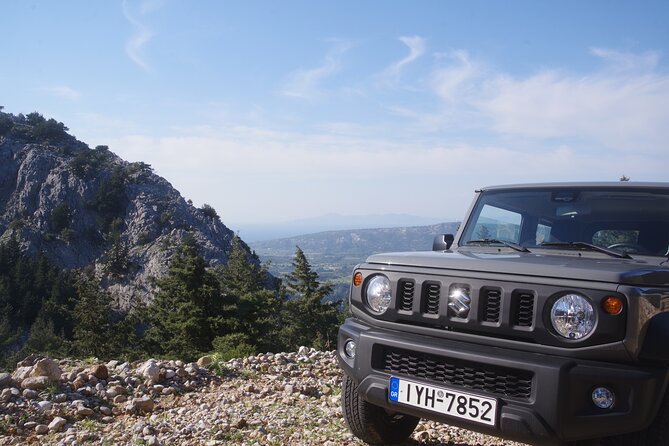 Self drive 4x4 Jeep Safari - Pick ups in the North - A Seven Springs Jeep day that feels like Rhodes beyond the main road