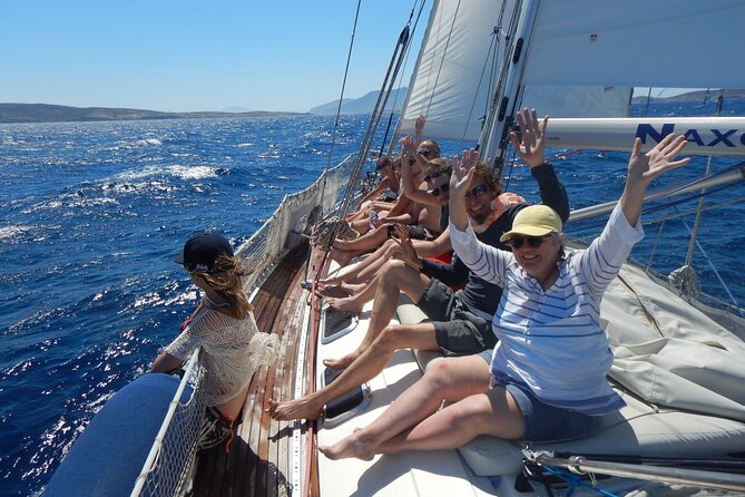 Semi-private Antiparos & Caves Blue Lagoon OR Rina Cave & Small Cyclades - Captain George and crew: safety, humor, and the small-group tone