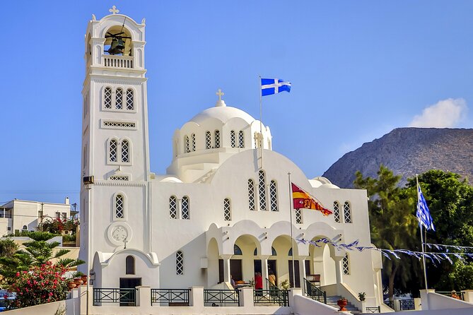 SKIP CABLE CAR® The Original Santorini Tour for Cruise Passengers - Blue domes viewpoint: your iconic photo pause