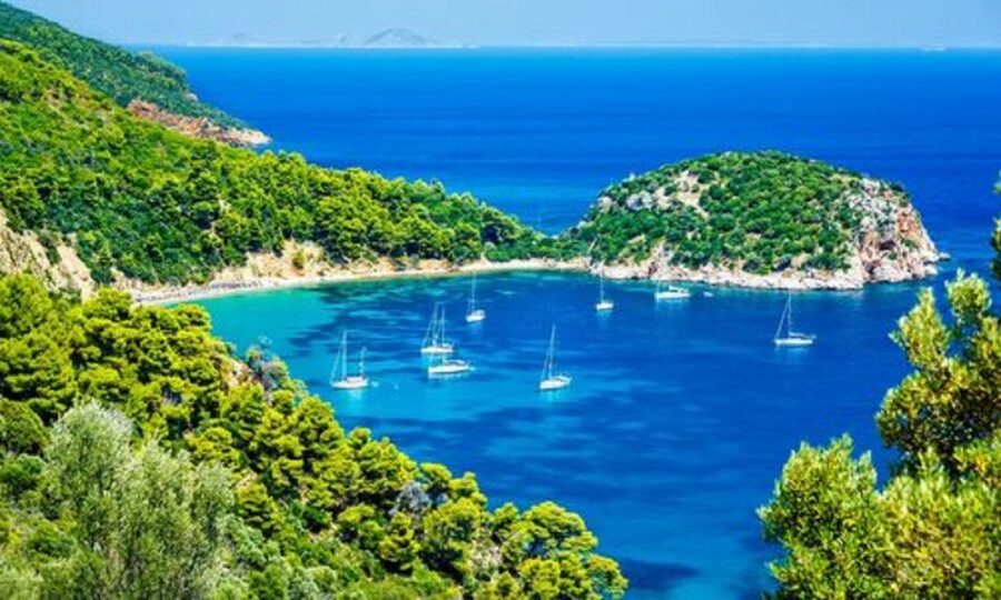Skopelos: The Mamma Mia Island Tour - Three Trees on the return: small pass-by stop, big movie context
