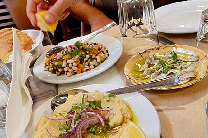 Small Group Greek Traditional Food Tour in Athens 20+ Tastings - Desserts and drinks: bougatsa, Greek coffee, and ouzo to finish