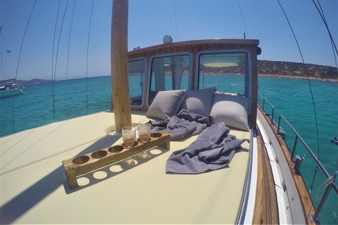 Small Group Kaiki Cruise & Greek Gastronomy Experience - Panteronisi and the Blue Lagoon feel: last swim plus fresh fruit