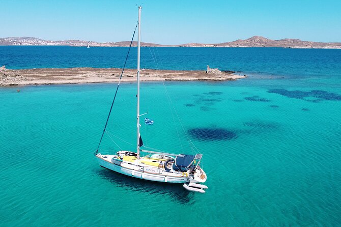 Small group,pass by Delos,swim in Rhenia,snap LVenice, free trans - Escape Mykonos crowds with a 12-person sail