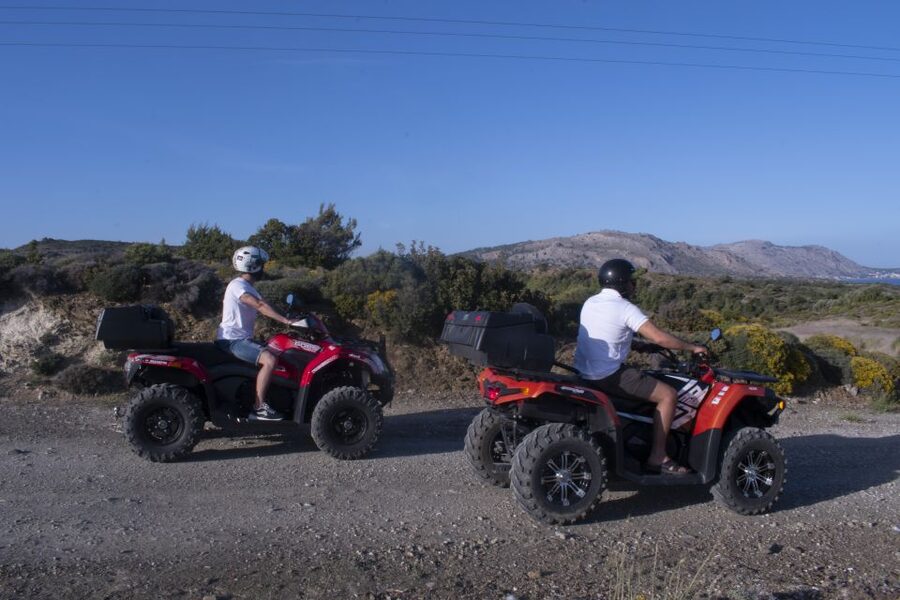 South Rhodes: ATV Quad Guided Tour 2 or 1 person on 1 Quad - The Kiotari Start: Safety Briefing Before Any Trails