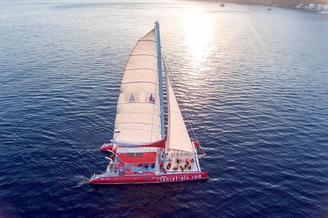 Sunset Sailing Catamaran Cruise in Santorini with BBQ and Drinks - Sunset viewing: Oia option, plus the cloud factor