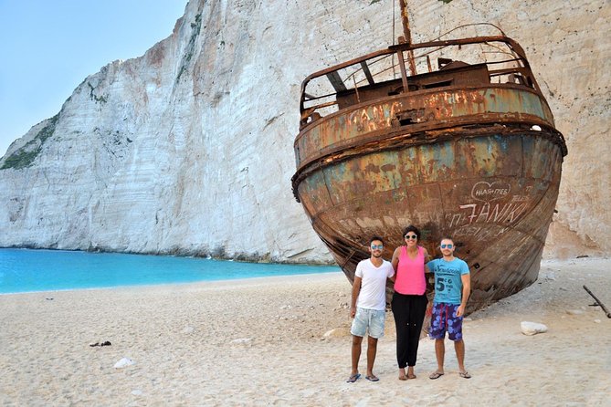 VIP Full Day Tour Shipwreck Blue Caves and top view - Xigia Sulfur Beach: The “Natural Spa” Pause