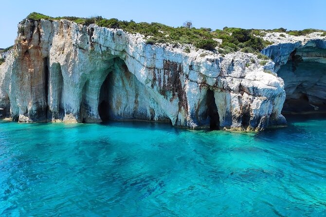 Zakynthos All Day Tour Shipwreck beach, view point-Blue Caves - Navagio Beach viewpoint: why the top looks so dramatic