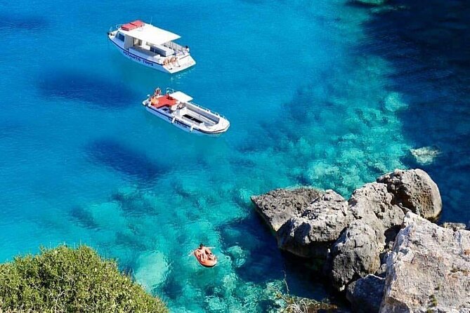 Zakynthos Blue Caves and Navagio bay - Agios Andreas Bay: Natural Arch Views and Old Monastery Ruins