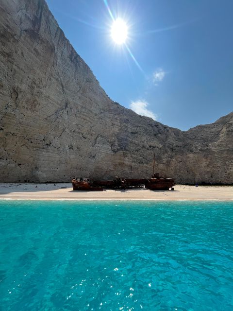 Zakynthos: Glass-Bottom Boat to Navagio, Caves & White Beach - Blue Caves: what to watch for when the light changes