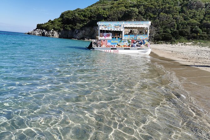 Zakynthos Half Day Tour to the Turtle Island, Cameo & Keri Caves - Marathonisi: the turtle-shaped island beach break you actually wait for