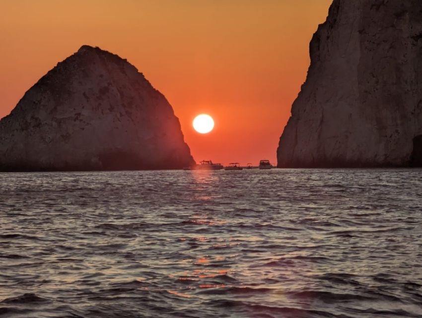 Zakynthos: Mizithres Sunset Cruise with Swimming & Turtles - Two swimming stops with colorful fish, and how to time it