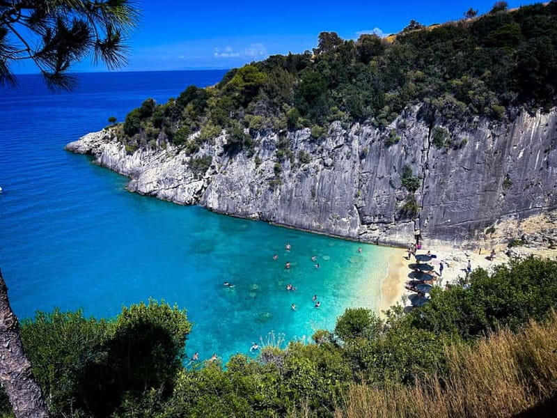 Zakynthos: Semi Private Shipwreck & Blue Caves Max 10 guests - Shipwreck Beach from sea level: the drama is real