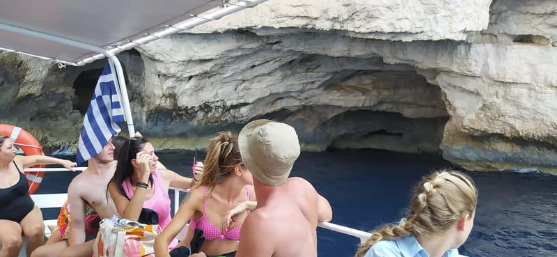 Zakynthos: Shipwreck Beach, Viewpoint, Blue Caves Day Tour - Exo Chora’s 2,000-year-old olive tree and free tastings