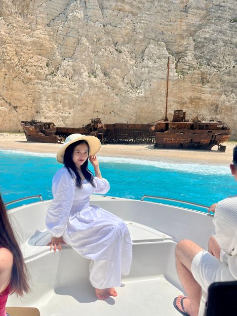 Zakynthos: Shipwreck Beach with Blue Caves Land & Sea Tour - Anafonitria and the glass-bottom boat experience