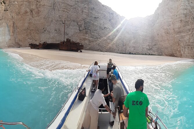 Zakynthos Small Group Tour Shipwreck bay Blue Caves by Land & Sea - Exo Chora Olive Tree and Anafonitria: Village Pause, Not Just Photo Stops