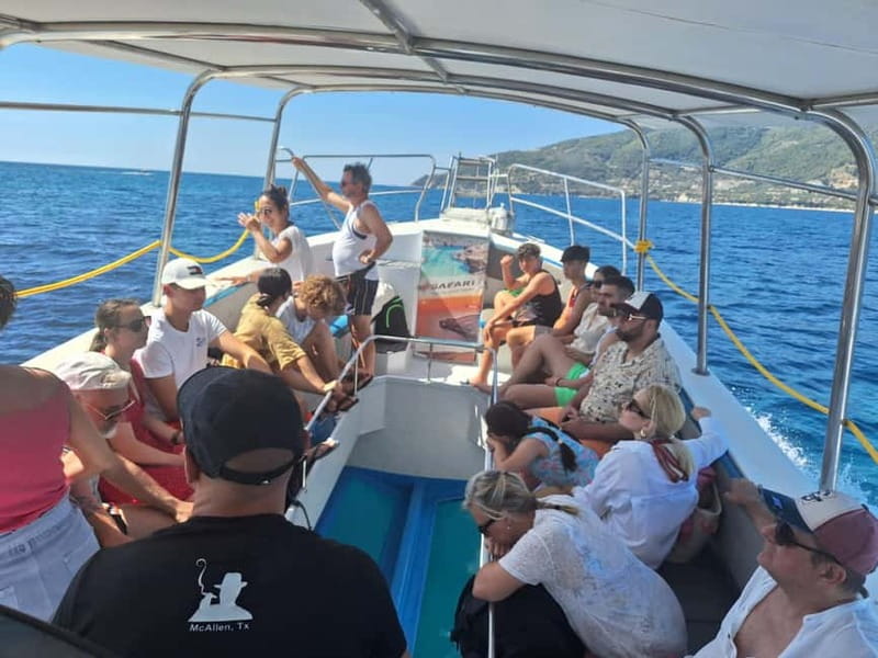 Zakynthos: Turtle Spotting, Marathonísi & Keri Caves Cruise - Turtle spotting in Laganas Bay: best odds come from the captain’s positioning